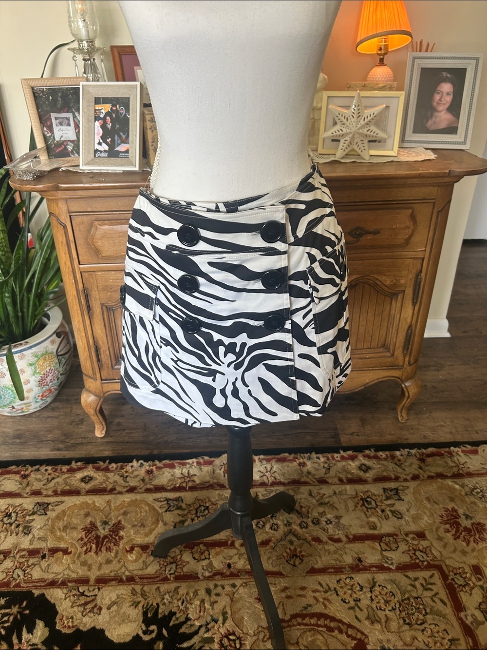 Zebra Print Skort